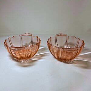 Anchor Hawking Oyster and Pearl pink glass 2-bowl set